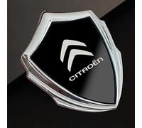 SELUVI Auto Emblème pour Citroen Jumpy 2016-2023, Emblème Badge Emblème Arrière Emblème Autocollant de Voiture avec Logo en Métal Lettre de Coffre Arrière Avant Accessoires,Black-Silver