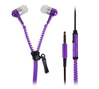 Seluxion - Ecouteurs Filaire Zip Kit Mains Libres Couleur Violet pour Smartphones Orange, Yezz, Archos, Ice Phone, Polaroid, Hisense, Huawei