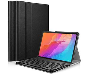 Seluxion - Étui de Protection Slim (Noir) + Clavier Bluetooth pour Huawei MatePad T 10s 10.1 (2020)