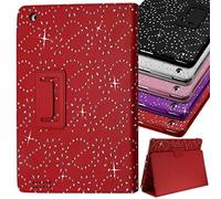 Seluxion - Housse Coque Etui pour Apple iPad 4 Retina Style Diamant Couleur Rouge