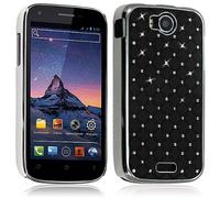 Seluxion - Housse Coque Rigide pour Wiko Cink Peax avec Motif Diamant Couleur Noir