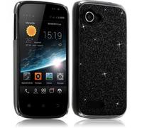 Seluxion - Housse Etui Coque Rigide pour Wiko Cink Slim Style Paillette Couleur Noir