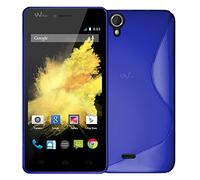 Seluxion - Housse Etui Coque S-Line Couleur Bleu Foncé Translucide pour Wiko Birdy + Film de Protection
