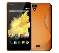 Seluxion - Housse Etui Coque S-Line Couleur Orange Translucide pour Wiko Birdy + Film de Protection