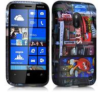 Seluxion - Housse Etui Coque Semi Rigide avec Motif KJ26 pour Nokia Lumia 620 + Film de Protection