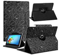 Seluxion - Housse Etui Diamant Universel M Couleur Noir pour Tablette Archos 80b Helium 8”