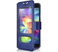 Seluxion - Housse Etui S-View Universel S Couleur Bleu pour Orange Rise 30
