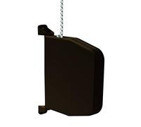 Selve GmbH & Co.KG Enrouleur de cordon (bobine d'enroulement), 5 m, 4,5 mm d'épaisseur, Marron, À montage en surface pivotant, Inclut cordon pour volet roulant