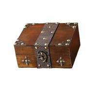 SELVFZ Boîte de rangement en bois antique au design unique - Utilisation polyvalente comme support de bijoux ou accessoires de cinéma - Boîte de rangement de bureau en bois