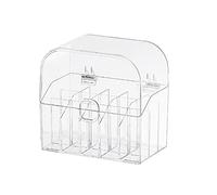 SELVFZ Boîte de rangement transparente pour rouge à lèvres avec couvercle - Conteneur multifonction pour stylos, cosmétiques, compartiment de rangement pour rouge à lèvres