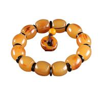 SELVFZ Bracelet élastique bouddhiste en perles naturelles pour un esprit paisible et bracelet en perles, bijoux religieux, pratique du yoga