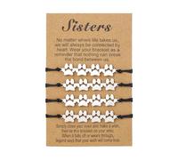 SELVFZ Bracelets d'amitié élégants et réglables tissés à la main - Bracelets de cheville en corde - Unisexe - Cadeau tendance pour homme et femme