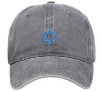 SELVFZ Broderie drapeaux d'Israël Casquettes de baseball en coton pour adultes, femmes et hommes, unisexe, échanges culturels internationaux, couvre-chef, casquettes de baseball unisexes, gris, Taille