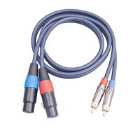 SELVFZ Câble d'interconnexion HiFi 2XLR femelle vers 2 mâles pour amplificateur de puissance femelle