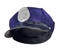 SELVFZ Chapeau adulte avec badge chapeau d'Halloween fête cosplay voyage prise photo chapeau d'officier en polyester chapeaux pour hommes chapeaux pour femmes hommes adultes festival capitaine fête