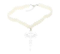 SELVFZ Collier avec pendentif en perles style hip hop pour femmes et filles - Bijoux tendance