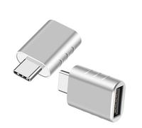SELVFZ Convertisseur USB 3.2 type C vers USB A - Taux de transfert de 10 Gbit/s - Boîtier en aluminium pour téléphones, tablettes, ordinateurs portables - Convertisseur OTG de type C