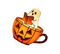 SELVFZ Décoration d'Halloween en résine pour intérieur et extérieur - Sculpture artisanale artisanale - Veilleuse pour bureau