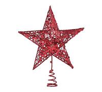 SELVFZ Décoration en forme d'étoile 3 couleurs au choix, adaptée pour les centres commerciaux de Noël à grande échelle, scène enneigée, peut être réutilisée