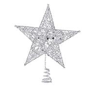 SELVFZ Décoration en forme d'étoile 3 couleurs au choix, adaptée pour les centres commerciaux de Noël à grande échelle, scène enneigée, peut être réutilisée