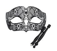 SELVFZ Demi-visage pour femme - Demi-visage - Avec bâton de maintien - Fête d'Halloween - Demi-visage
