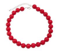 SELVFZ Élégant collier de perles en acrylique fait à la main - Collier ras du cou en acrylique - Bijoux tendance pour stimuler la confiance en soi