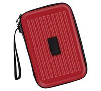 SELVFZ Étui de fléchettes pour 6 fléchettes - Sac de protection professionnel en acier souple - Sac d'accessoires, Rouge