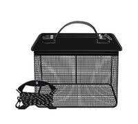 SELVFZ Filet de pêche portable en maille - Cage de rangement flottante pour poissons vivants - Seau facile à utiliser
