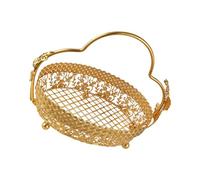 SELVFZ Grand panier décoratif en fil métallique pour fruits et légumes - Pratique - Décoration bucolique - Comptoir - Supports de fruits