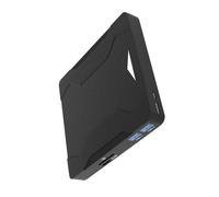 SELVFZ Lecteur de disque externe fin à 4 ports USB 3.0 de type C - Vitesse de gravure rapide - Compatible avec ordinateurs portables, ordinateurs de bureau et autres disques externes
