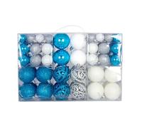 SELVFZ Lot de 100 boules de Noël incassables pour sapin de Noël à suspendre