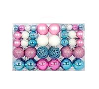 SELVFZ Lot de 100 boules de Noël incassables pour sapin de Noël à suspendre