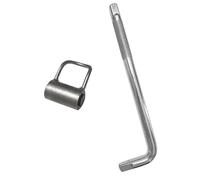 SELVFZ Lot de 2 clés d'angle avec tige incurvée en acier à haute teneur en carbone pour enlever les robinets dans les espaces restreints Outil de plomberie Extracteurs de vannes