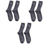 SELVFZ Lot de 3 paires de chaussettes en coton avec nœuds délicats brodés pour les étudiants et les femmes - Couleur unie - Chaussettes mi-mollet - Romance - Esthétique, gris, taille unique