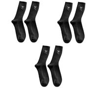 SELVFZ Lot de 3 paires de chaussettes en coton avec nœuds délicats brodés pour les étudiants et les femmes - Couleur unie - Chaussettes mi-mollet - Romance - Esthétique, Noir , Taille unique