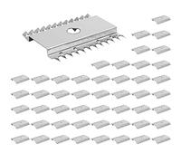 SELVFZ Lot de 50 rondelles de mise à la terre pour panneau solaire - Joint de plaque conductrice en acier inoxydable - Rondelle de serrage de câble pour panneau solaire