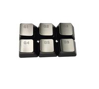SELVFZ Lot de 6 touches macro G1G2G3G4G5G6 en ABS rétroéclairées pour claviers de jeu CorsairK95 K100 RVB