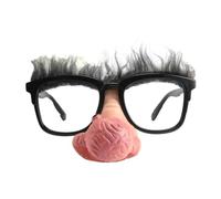SELVFZ Lunettes de cosplay à gros nez avec grand nez pour accessoires de fête d'Halloween, lunettes amusantes et amusantes