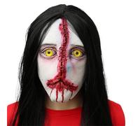 SELVFZ Masque de visage effrayant pour Halloween - Accessoires de maison - Horreur - Monstres effrayants - Fête d'Halloween - Horreur - Mascarade - Tête complète