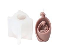 SELVFZ Moule en silicone pour crèche de Nativité de Jésus, fait à la main, savon, chocolat, bonbons, décoration de gâteau, moule à savon, crèche de Noël