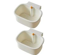 SELVFZ Panier d'évier avec clip réglable et compartiment de rangement haute capacité pour accessoires de cuisine Panier d'évier réglable