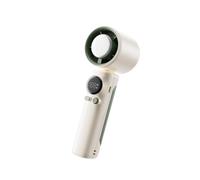 SELVFZ Petit ventilateur de bureau portable 100 vitesses silencieux avec affichage numérique rechargeable par USB, léger