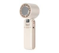 SELVFZ Petit ventilateur de bureau pratique, écran LED confortable, ventilateur à suspendre au bureau, dispositif de refroidissement à air rechargeable, adapté à la maison, pliable à suspendre au cou