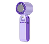SELVFZ Petit ventilateur de bureau pratique, écran LED confortable, ventilateur à suspendre au bureau, dispositif de refroidissement à air rechargeable, adapté à la maison, pliable à suspendre au cou