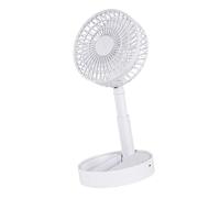 SELVFZ Petit ventilateur de bureau USB pliable portable rechargeable 2400 mAh Fonctionnement à piles Refroidissement silencieux Convient pour la maison, le bureau, les voyages