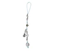 SELVFZ Porte-clés en acrylique avec breloque en forme d'étoile de guitare pour téléphone portable - Accessoire tendance pour femme et fille