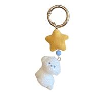 SELVFZ Porte-clés en forme d'étoile de chien en forme d'étoile en forme d'ours - Cadeau idéal pour un ami, un membre de la famille et un amoureux - Accessoire de sac tendance