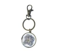 SELVFZ Porte-clés fleur séchée délicat accessoire de sac à fleurs sèches porte-clés élégant pendentif fleur sac de fleur accessoire de voyage pour amoureux de la mode