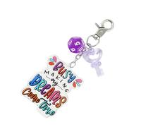 SELVFZ Porte-clés polyvalent en forme de lettres de l'alphabet, accessoire de sac pour adultes et étudiants