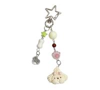 SELVFZ Porte-clés tendance en résine avec pendentif en forme de canin coloré - Accessoire élégant pour appareil photo et téléphone